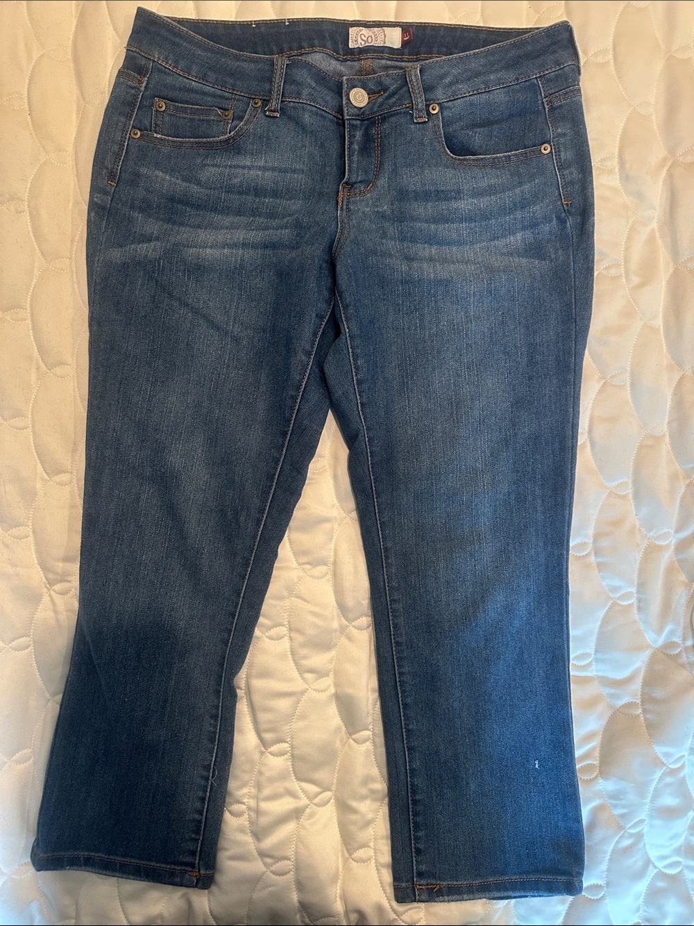 SO Women's Medium Blue Ankle Jeans